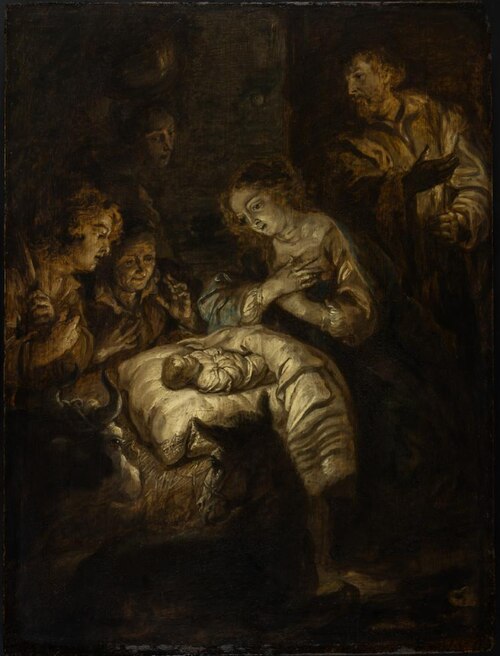 Adoration of the shepherds, 1640, Jacques de l'Ange