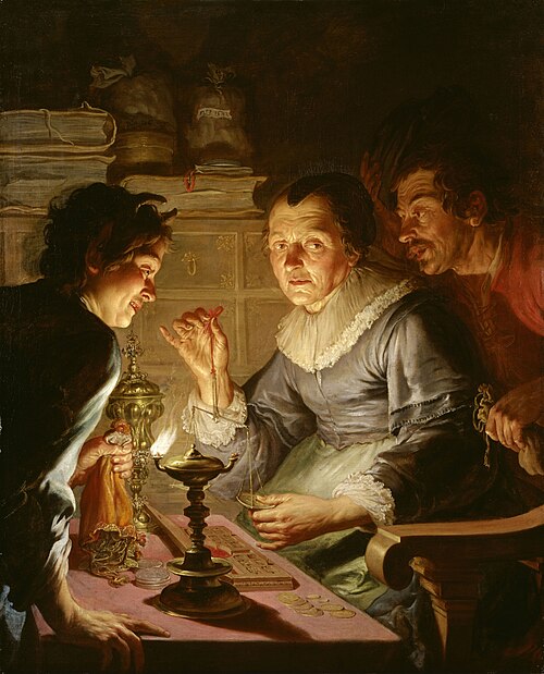 The Gold Weigher, 1642, Jacques de l'Ange