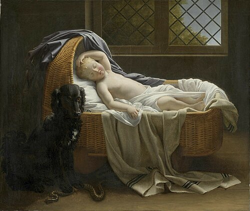 L'Enfant endormi sous la garde d'un chien courageux, 1801, Jeanne-Élisabeth Chaudet