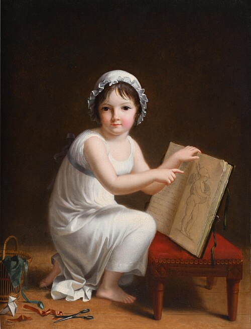 Un enfant qui montre les images d’un livre, 1801, Jeanne-Élisabeth Chaudet