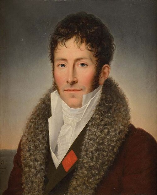 Portrait d'homme en manteau à col d'astrakan, 1811, Jeanne-Élisabeth Chaudet