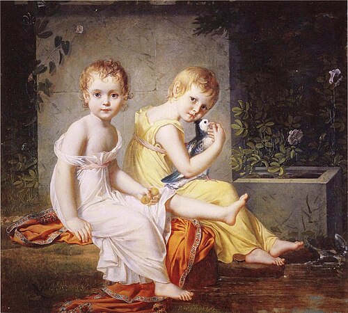 Gustava et Wilhelmina Armfelt, 1802, Jeanne-Élisabeth Chaudet