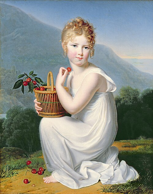 Petite fille mangeant des cerises, 1817, Jeanne-Élisabeth Chaudet