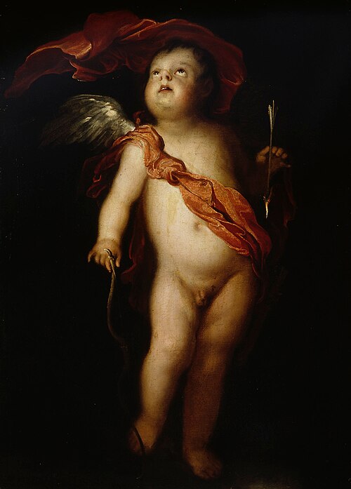 Cupid with his bow, , Frans Wouters
