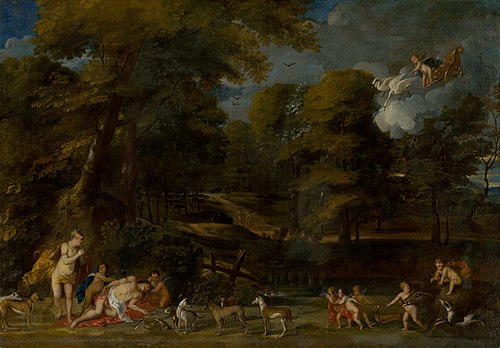 Venuša oplakáva Adonisovu smrť, 1640, Frans Wouters