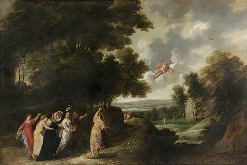 Mercury, Herse and Aglauros, 1690, Frans Wouters
