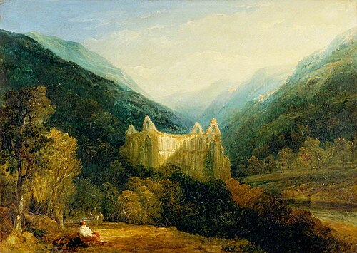 Tintern Abbey from the Chepstow Road, 1833, Frederick Henry Henshaw