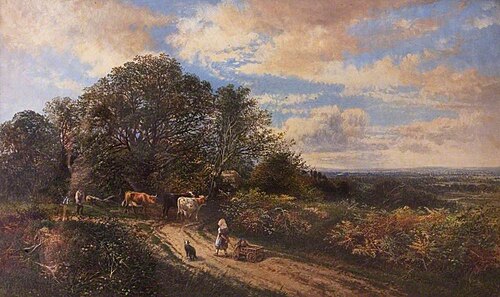 Landscape with Cattle, , Frederick Henry Henshaw