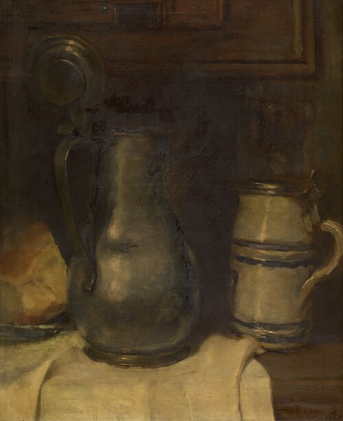 Still Life with Pewter Jar, 1915, Paul Claes