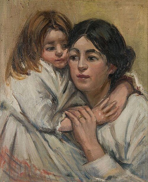 Mother and Child, 1916, Mina Arndt