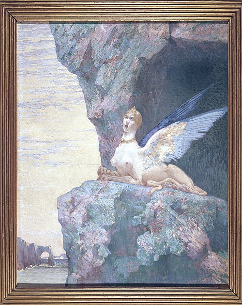 Le désespoir du sphinx, 1890, Alexandre Séon