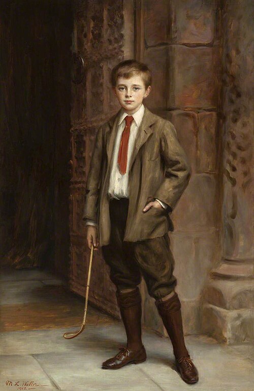 William John Montagu Watson-Armstrong, 2nd Baron Armstrong of Bamburgh and Cragside (1892-1972), as , 1902, Mary Lemon Waller