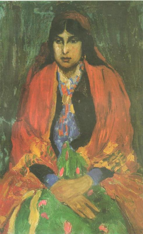 Gypsy Woman. A Study, 1904, Boris Anisfeld
