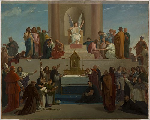 Esquisse pour la chapelle de la Sorbonne : La Théologie, 1870, Louis Charles Timbal