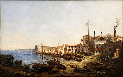 L'anse du Pharo à Marseille, , Gustave Julien