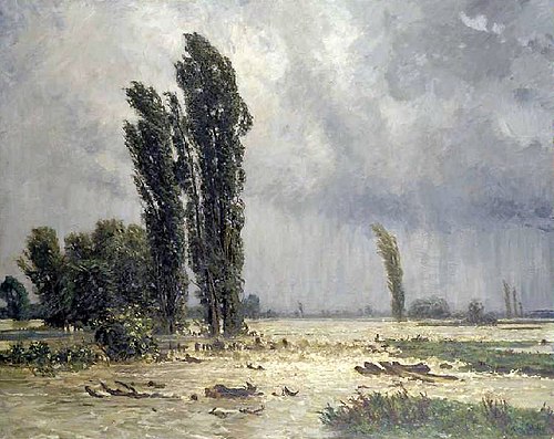 Überschwemmung, 1880, Adolf Stäbli