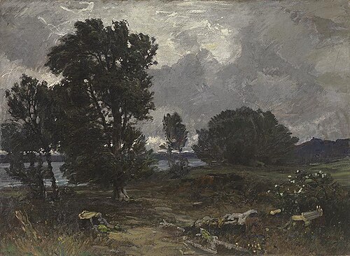 Landschaft aus Oberbayern, 1892, Adolf Stäbli