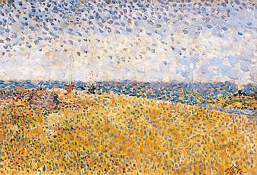 Beach at Heyst, 1891, Georges Lemmen