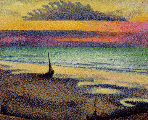 Plage à Heist, 1891, Georges Lemmen