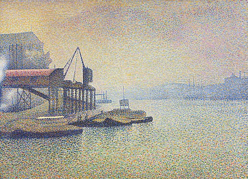 Thames Scene, the Elevator, 1890, Georges Lemmen
