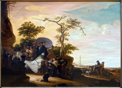 Melchisedech bénit Abraham, 1700, Adriaen Verdoel