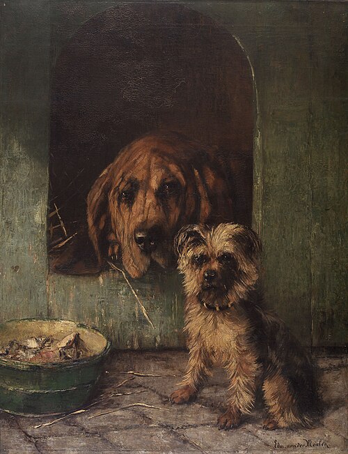 Deux amis, 1887, Edmond van der Meulen