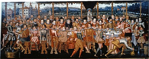 Banquet of the Hohenems family, 1578, Anton Boys