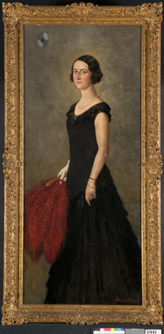 Portrait of Mrs H.L. Merens Houtman, 1922, Simon Maris