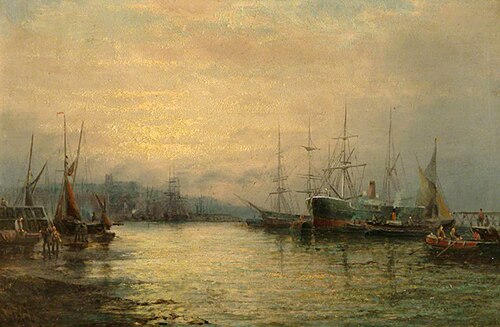 Sunset at Low Tide, , William Thornley