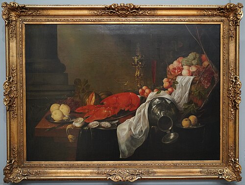 Nature morte au homard, 1644, Jasper Geeraards