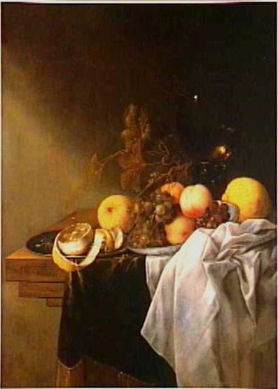 Fruit still life with roemer, 1648, Jasper Geeraards