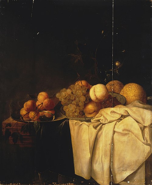 Dessert (Fruits and Glass of Wine), 1640, Jasper Geeraards