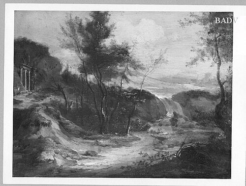 Italian landscape, 1682, Pieter Rijsbraeck