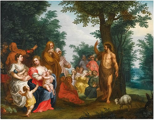 St John the Baptist Preaching, 1750, Jacob Andries Beschey