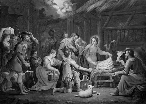 The Adoration of the Shepherds, 1755, Jacob Andries Beschey