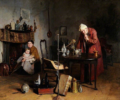 The Alchemist, 1883, Howard Helmick