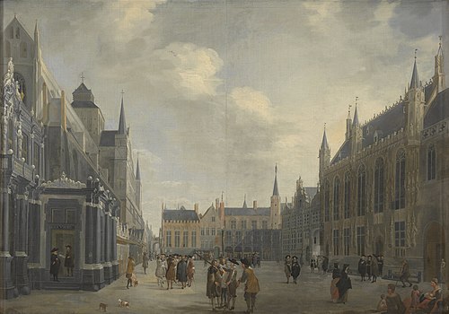 The Burg in Bruges, 1672, Jan Baptist van Meunincxhove