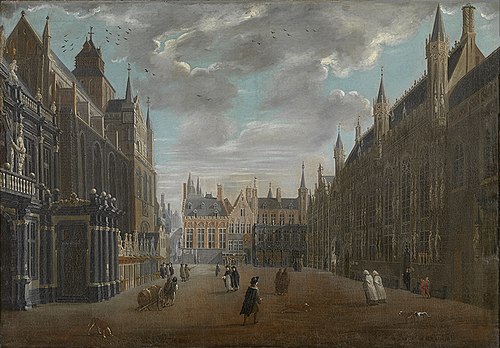 The Burg in Bruges, 1696, Jan Baptist van Meunincxhove