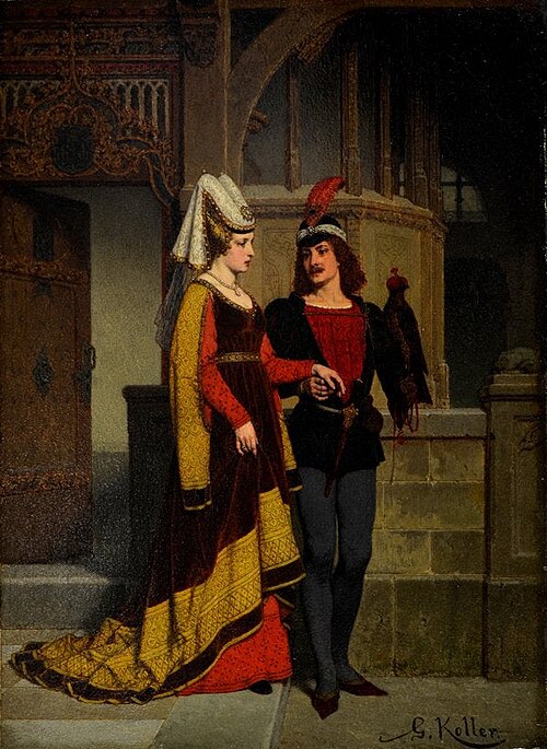 The Courtship, 1884, Wilhelm Koller