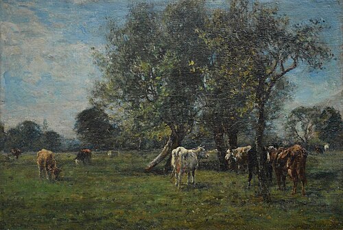 Milking Time, 1881, Mark Fisher