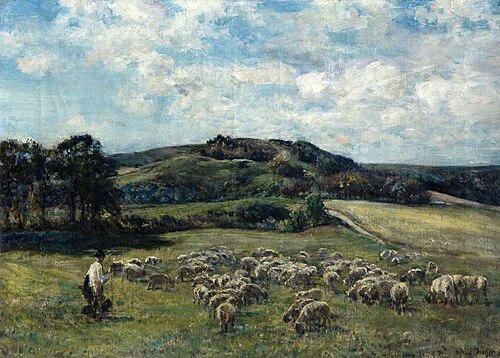 Landscape with Sheep, 1883, Mark Fisher