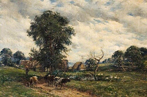 Landscape with Cattle, 1885, Mark Fisher