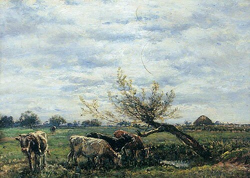 Landscape and Cattle, 1906, Mark Fisher