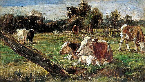 Cattle in a Landscape, , Mark Fisher