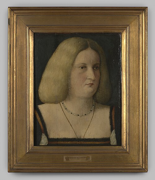 Portret "Onbekende vrouw", 1525, Vincenzo Catena
