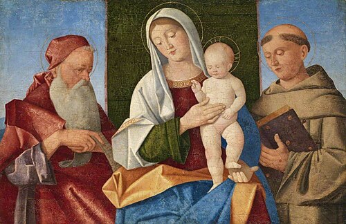 Virgin and Child between Saint Jerome and Saint Francis, 1510, Vincenzo Catena