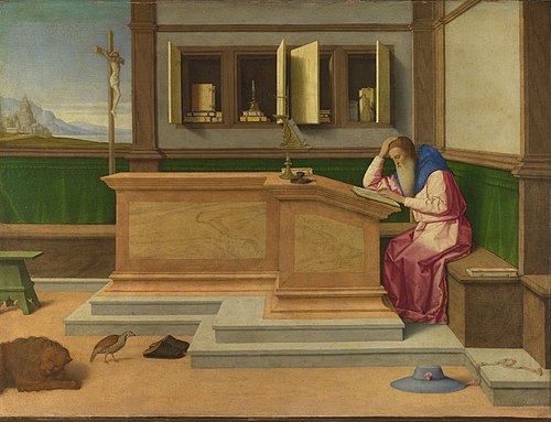 Saint Jerome in his Study, 1510, Vincenzo Catena