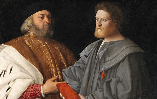 Giorgio Cornaro (1452-1527) and his son Francesco Cornaro (1478-1543), , Vincenzo Catena