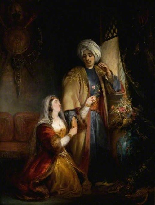 The Bride of Abydos (from the poem by Byron), 1836, William Allan
