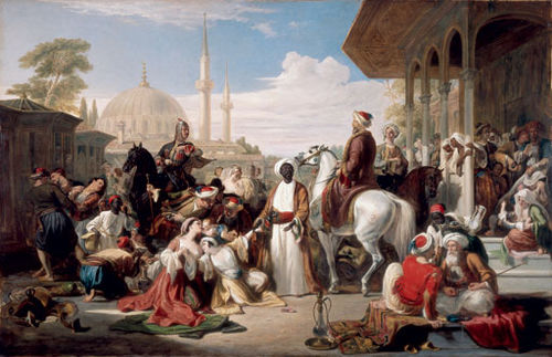 The Slave Market, Constantinople, 1838, William Allan